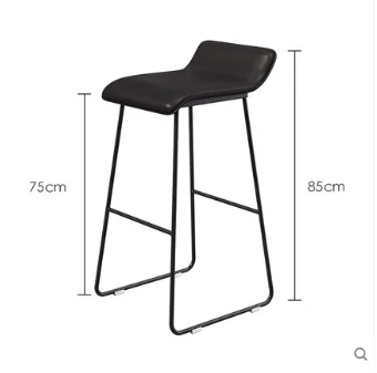 

5pcs New Nordic Bar Stools Cafe Lounge Stool Simple Bar Stool Designer Wrought Iron Gold High Chair Padded Bar Chair