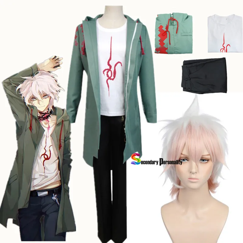 Новый костюм для косплея из аниме данганронпа 2 Nagito Komaeda куртки и футболки мужчин
