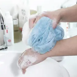 Three-piece Bath Towel Pull Back Strip Scrub Towel Bath Flower Convenient For Scrubbing Cleaning Durable I7G2 D7V6