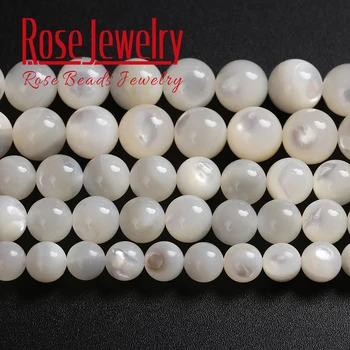 

Wholesale AAAA Quality Natural Shinning Trochus Shell Loose Beads Pearl Shell Beads 4-12 MM 15" for Jewelry Making Accessories