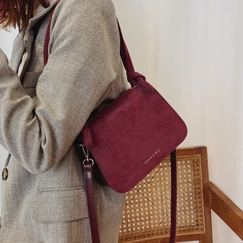 

Vintage Women Crossbody Bag Female New Quality Brand Designer Matte Handbag Fashion Luxury Shoulder Bag Small Square Tote Bag