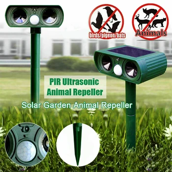 

Pest Control ABS Waterproof Outdoor Garden Dog Cat Deterrent Solar Powered Easy Install Repellent Scarer Animal Ultrasonic Home