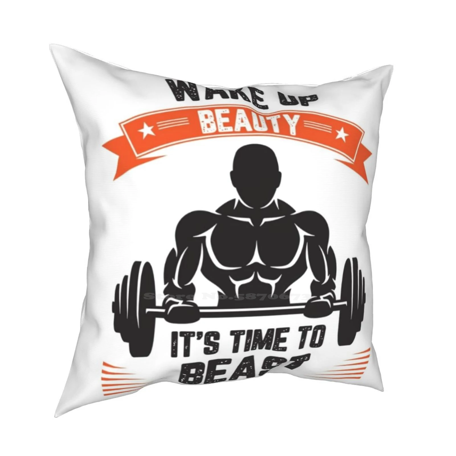 Marie Osmond Sex Porn - Wake Up Beauty It's Time To Beast Pillow Cover Hug Pillowcase Gym For Men  Bodybuilding Marie Osmond Gym Video Chair Gym Total - Pillow Case -  AliExpress