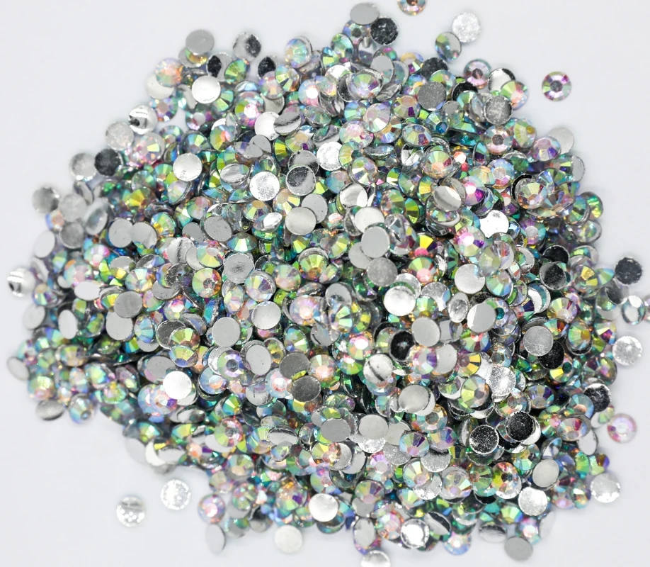 Big Package 2-6mm Mix Sizes Resin Crysta Jelly AB стразы Non hotfix Rhinestones Flatback Plastic Nail Art Decoration Garment DIY