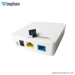Оригинальный пассивная волоконно-Оптическая сеть Ethernet huawei ont hg8010H 1GE EPON ОНУ ont модем с английская версия с Мощность Plug