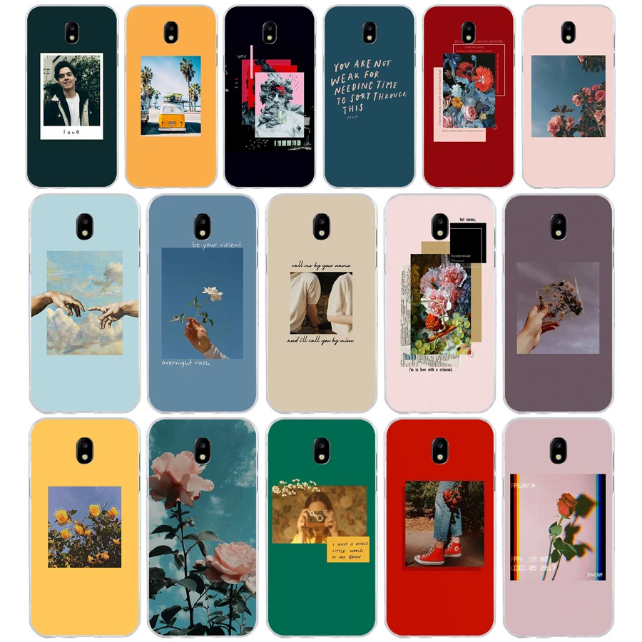 

335FG Lock Screen Aesthetic Soft Silicone Tpu Cover phone Case for Samsung j3 j5 j7 2016 2017 j330 j2 j6 Plus 2018