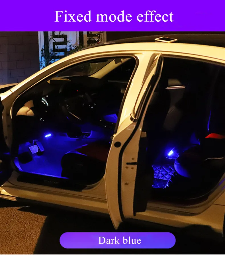 Новые роскошные запчасти автомобиля авто светодиодные лампы RGB Цвета 12V светодиодный декоративный пол светильник для Honda Civic аксессуары для интерьера