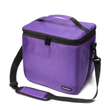 New Style Cross Border Business Thermal Bag Thick Aluminum Foil Ice Pack Customizable Oxford Cloth Cross-body Picnic Ice Pa