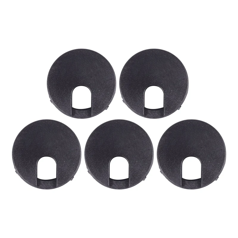 

Fashion5 Pcs Computer PC Desk 35mm Dia Flip Grommet Cable Hole Cover