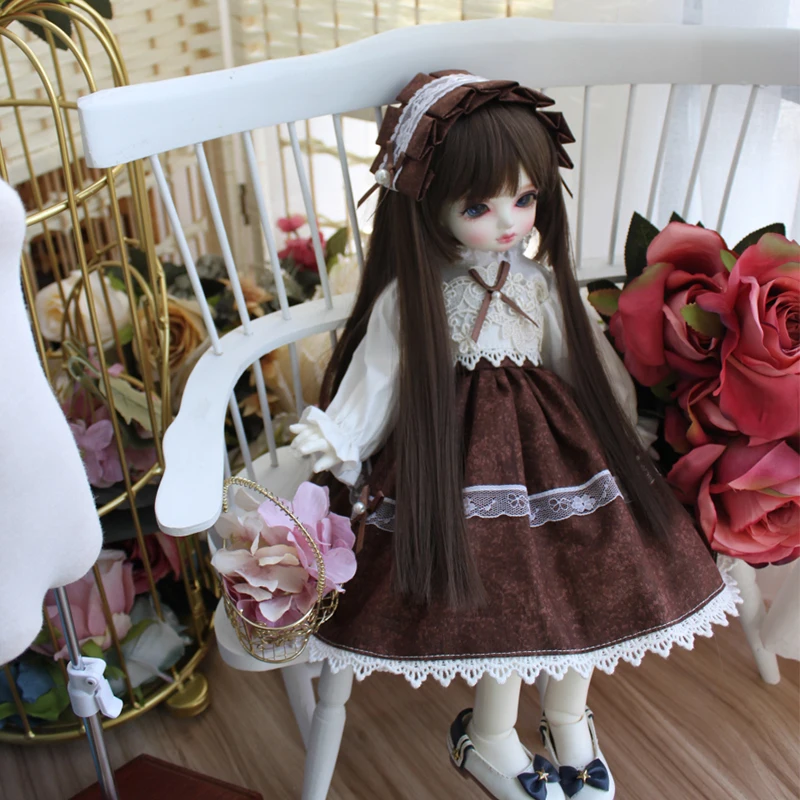 1/6 1/4 1/3 BJD платье Кукла простое платье+ украшение для волос для 1/6 1/4 1/3 BJD Blyth платье кукла аксессуары