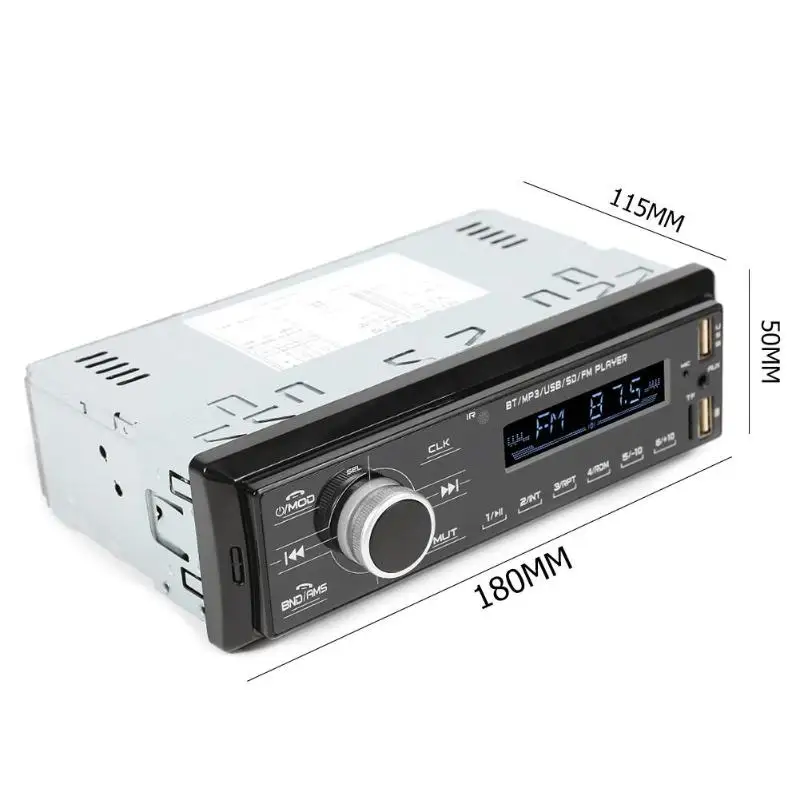 12 В двойной USB BT 2,4 ЖК Bluetooth MP3 плеер бас стерео FM радио Автомобильное зарядное устройство эквалайзер высокие басы передний задний левый и правый
