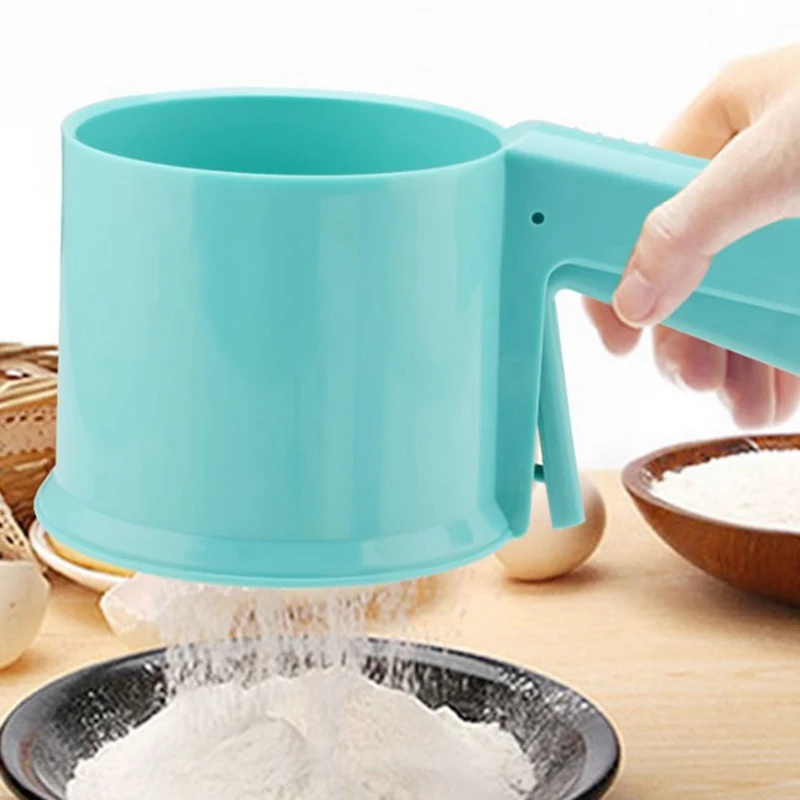 Ручной сито для муки мелкая сетка порошок глазурь сахар ручная чашка сита
