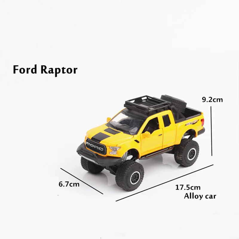 1:32 Высокая Имитация Bigfoot raptor F150 пикап модифицированная версия литья под давлением металлические игрушечные машинки модель для детей музыкальные подарки