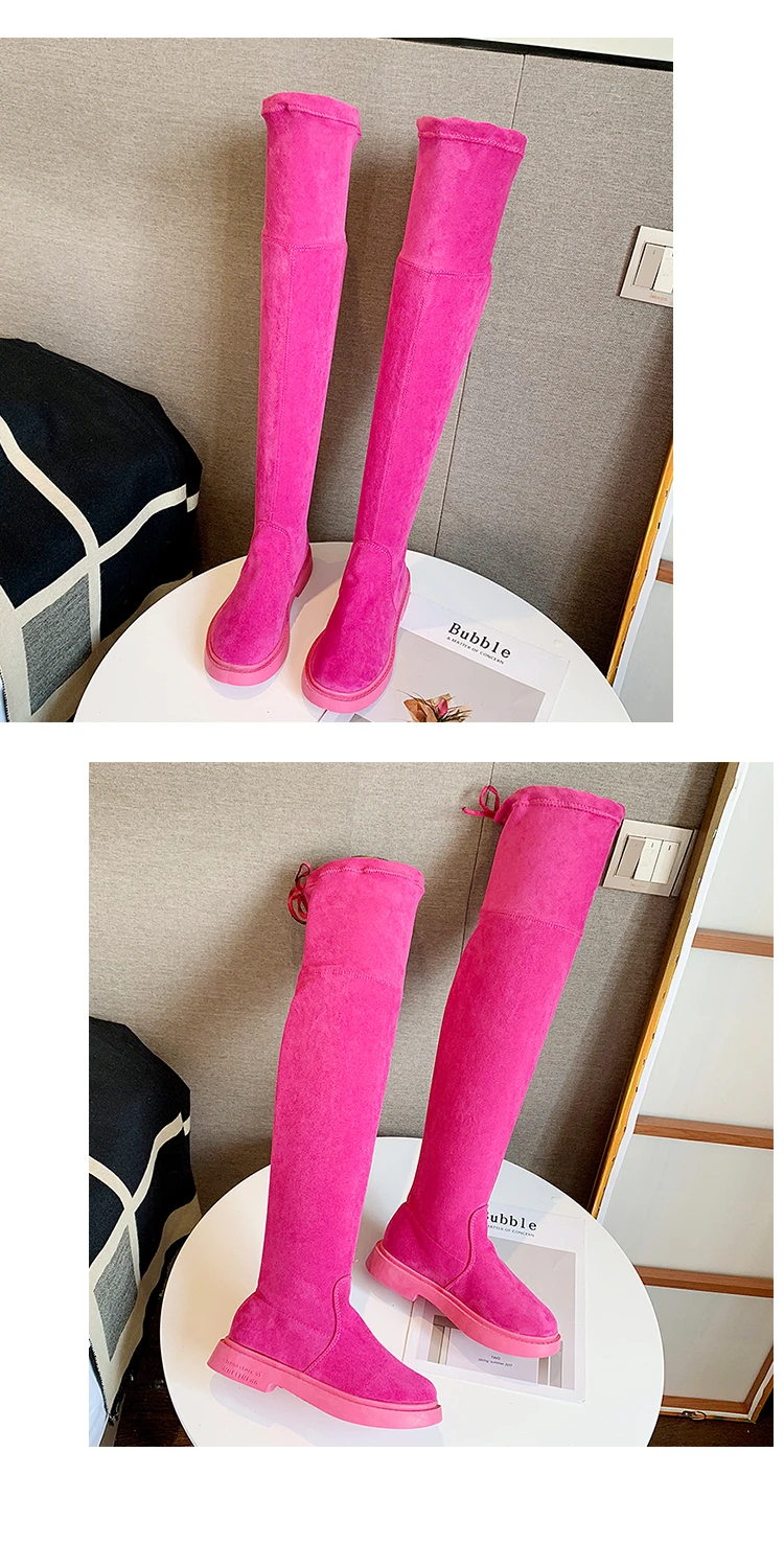 Зимняя обувь; женские осенние сапоги; пикантные высокие сапоги до бедра на высоком каблуке; пикантные ботиночки; женские сапоги с круглым носком; г.; Чулки со шнуровкой