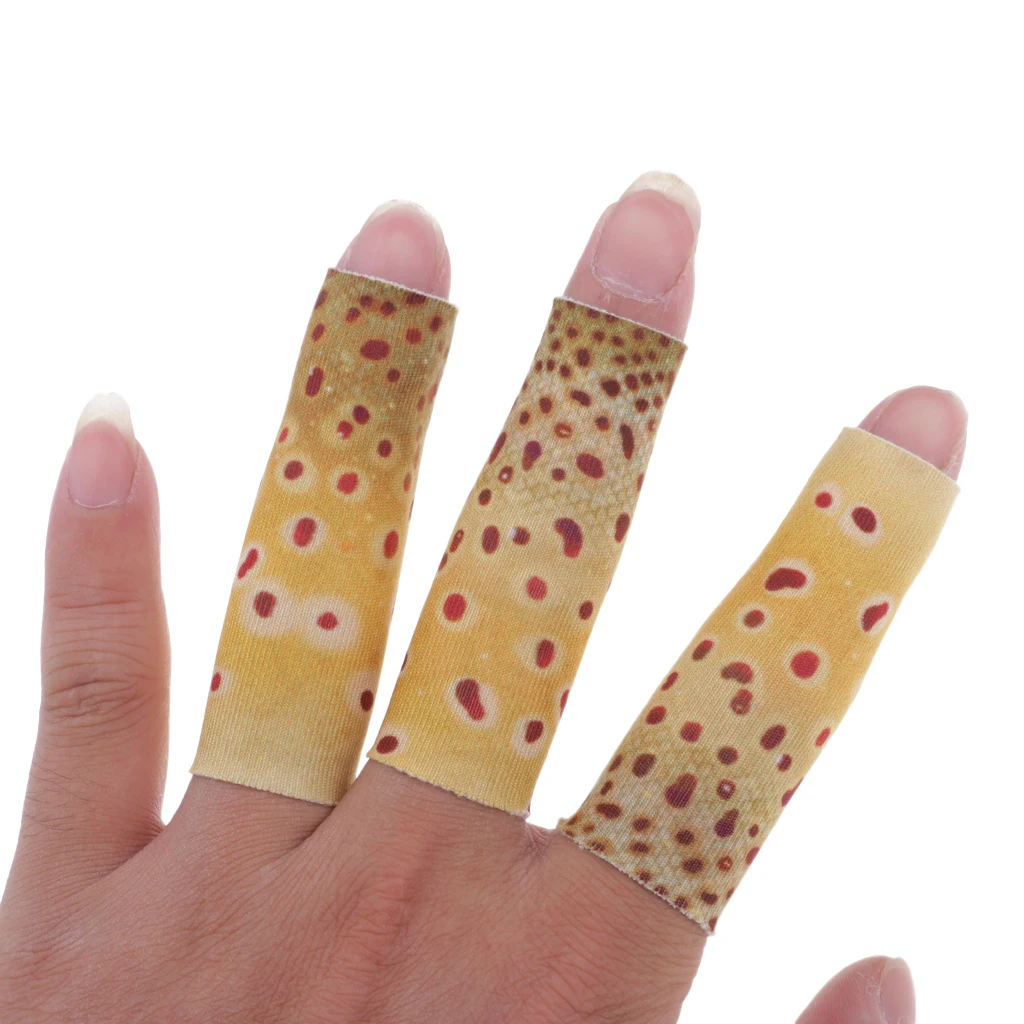 

3 pcs Nylon Finger Skin Protector Sleeves Fly Fishing Line Stripping Guard Golves
