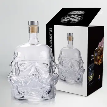 

650 Ml Star Wars White Soldier Glass Bottle White Soldier Glass Jug Crystal Wine Glass Bottle Wine Glass Cup Home Bar Tools Set