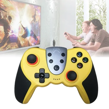

T17 Gamepads Switch Wireless Bluetooth Gamepad NS PRO Lite with NFC Gyroscope for Nintendo Switch Joypad Remote(Yellow)