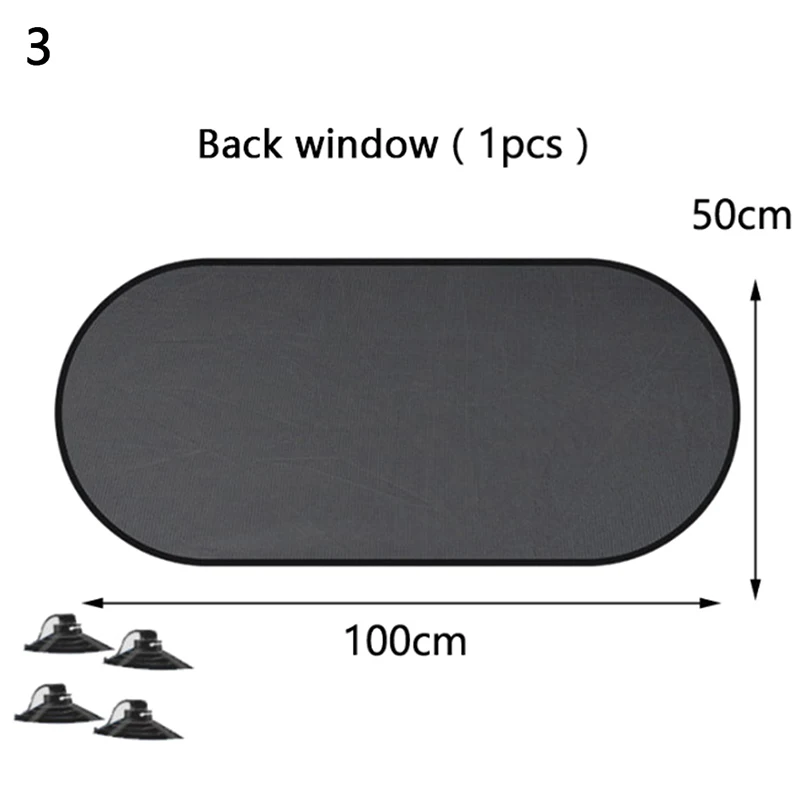 Car Curtain Car Cover SunshadeProduct With 2 Suckers 3D Photocatalyst Mesh Sun Car interior Visor Window Screen Sunshade - Цвет: 3