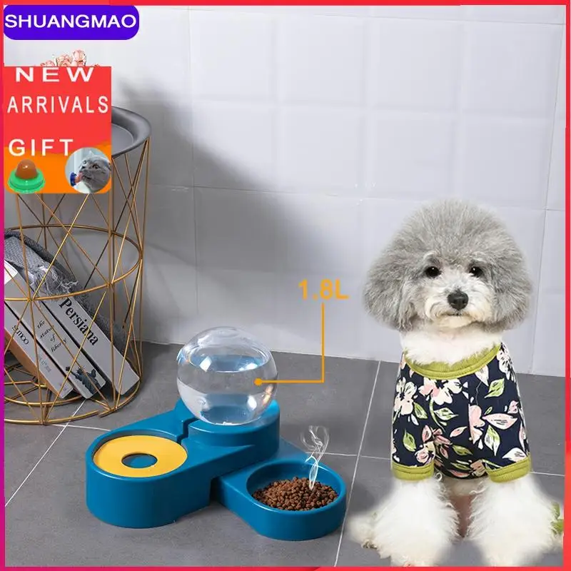 

Pet Bowl for Dog Food Cat bowls Automatic Feeder 1.8L Bubble Ball Fountain Water Drinking Large Bowl Dog Kitten Feeding Containe