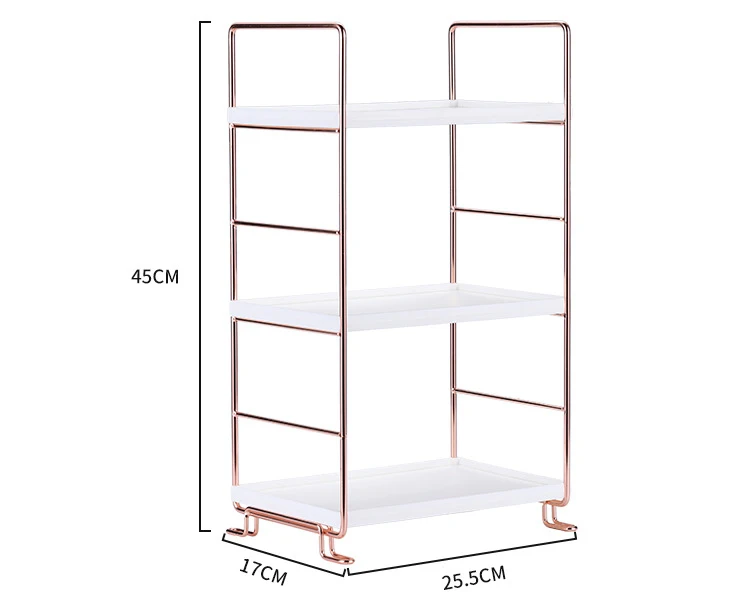 3/2 ярусов металлическая полка для ванной медный органайзер для душа полка посадочная решётка для мойки косметический Органайзер для ванной комнаты