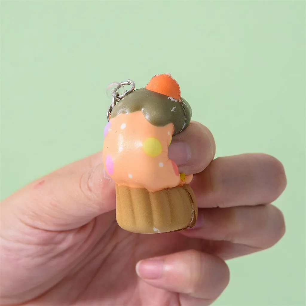 Kawaii очаровательные мороженое торт ароматический крем медленно брелок снятие стресса игрушка