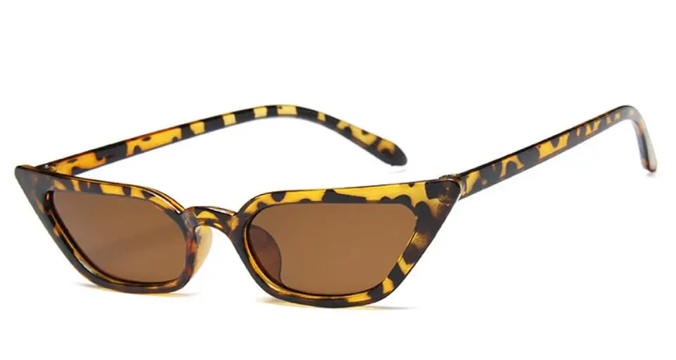 Новые солнцезащитные очки Cateye, маленькие ромбовидные женские очки в винтажном стиле, Ретро стиль, женские очки с прозрачной оправой, обтягивающие солнцезащитные очки