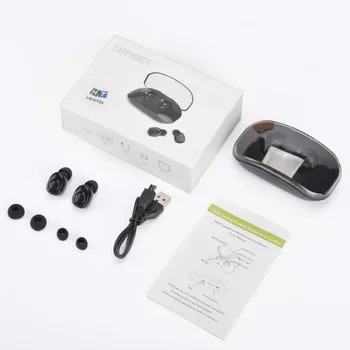

For Bluetooth Wireless Mini Headset With Charging Box 2-in-1 Connection Monaural/Binaural Music Headphone