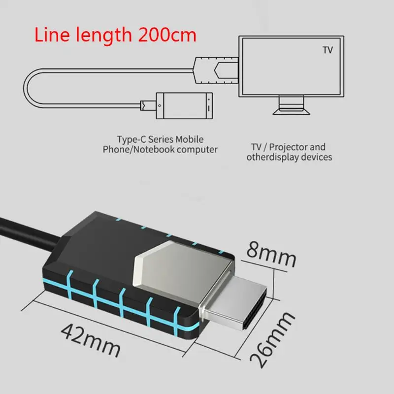 4K 4K USB 3,1 type C к HDMI HDTV кабель адаптер для MacBook Pro/iMac /Surface Book 2 для samsung Galaxy S10 S9 Note 10+ Pro
