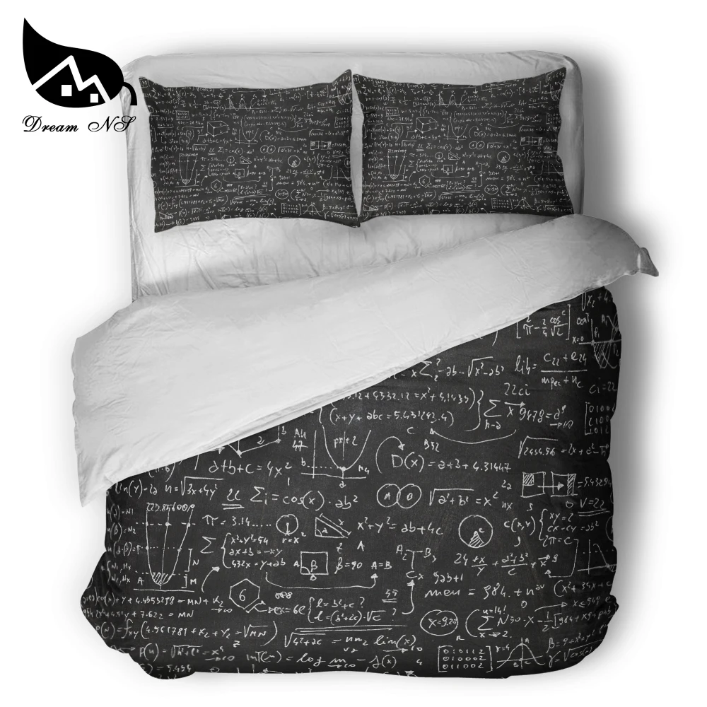 

Dream NS Handwriting Very complicated math formula Bedding Set Quilt Cover Pillowcase Customized GEEK School Home Textiles