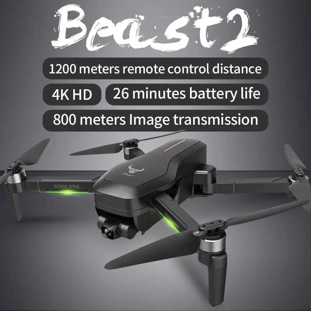 US $160.92 Zlrc Sg906 Pro 2 Gps 5g Wifi Fpv With 4k Hd Camera 3Axis Gimbal 28mins Flight Time Brushless Foldable Rc Drones Quadcopter Rtf