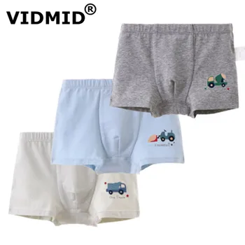 

VIDMID 2-12 years Children Boys Boxer Briefs Underwear panties For Kids big boy cotton boxers underwears cotton clothes 7010 76