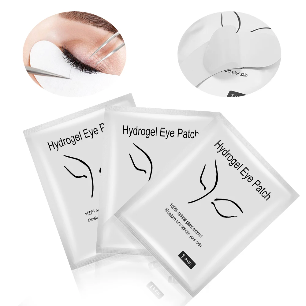 

10Pairs Mild Formulation Under Eye Gel Pads Eyelashes Extension Hydrogels Eye Paper Patches Lint Free Grafting Lashes Accessory