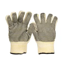 Двойная сторона из бисера с защитой от ожогов термостойкие Утепленные перчатки износостойкие теплоизоляция Перчатки душная