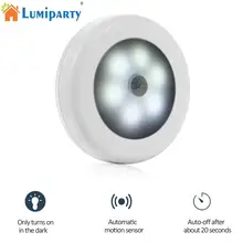 Настенный светодиодный Ночной светильник с датчиком движения, аварийный детектор, батарея, шкаф, лестница, мини-светильник, Домашний Светильник