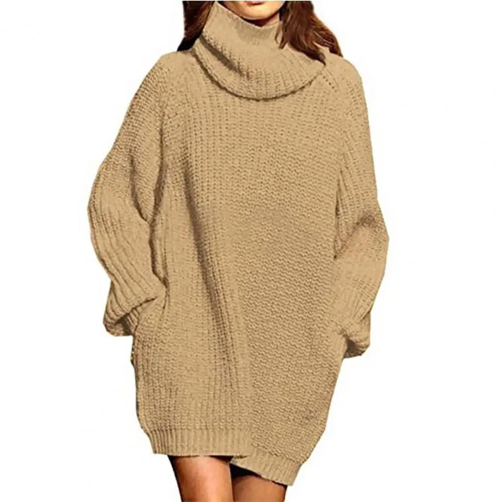 Soft Texture Pullover Sweater Dress 