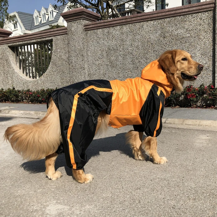 Pet Одежда с принтом в виде собак для снега и дождя; зимние пальто Водонепроницаемый плащи 4 ноги плащ для маленьких, средних и больших собак TB распродажа