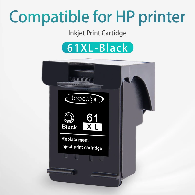 Чернильный картридж Topcolor 61XL BK для HP 61 XL hp черные чернила принтера dESKjET 2050 3000 J510a J310a