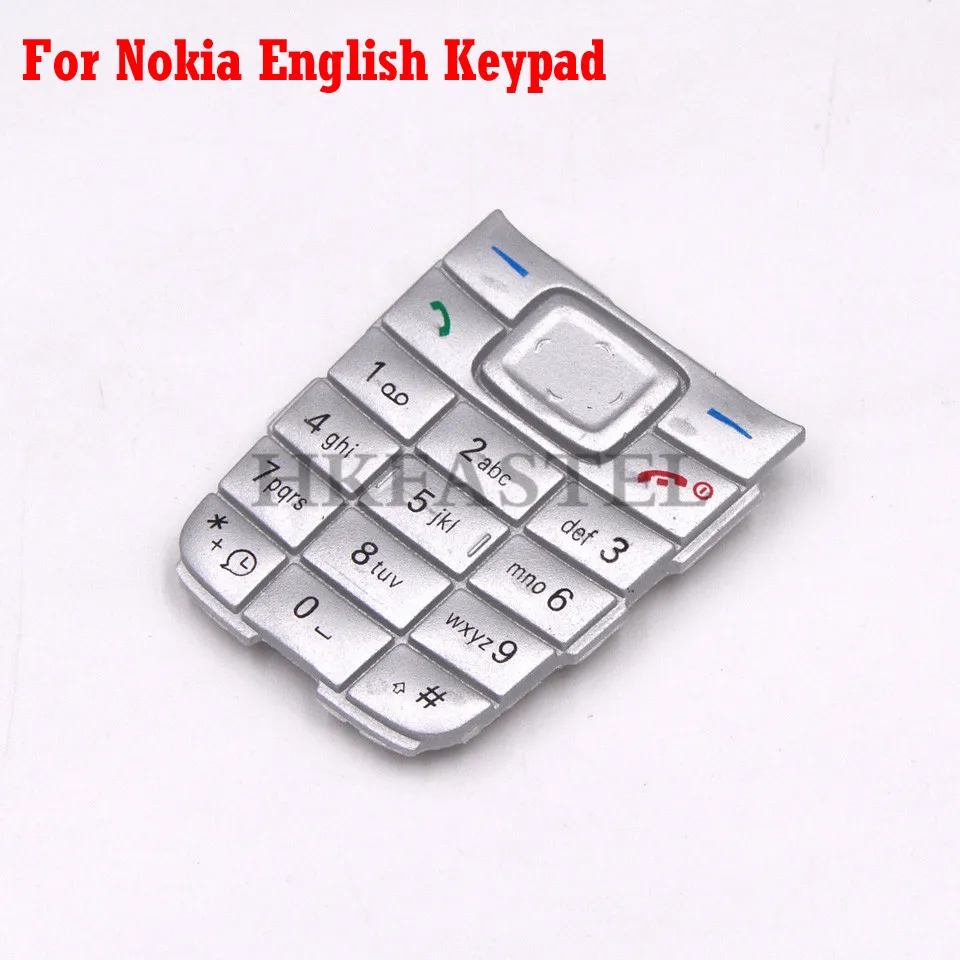 Для Nokia 1110 мобильный телефон английский/русский/арабская клавиатура для 1110 замена корпуса крышка клавиатуры - Цвет: English keypad