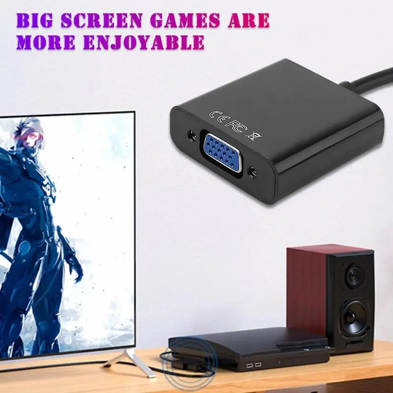 Vendita calda Cavo Audio Design Delicato HDMI Maschio a VGA Famale Adattatore del Convertitore Digi