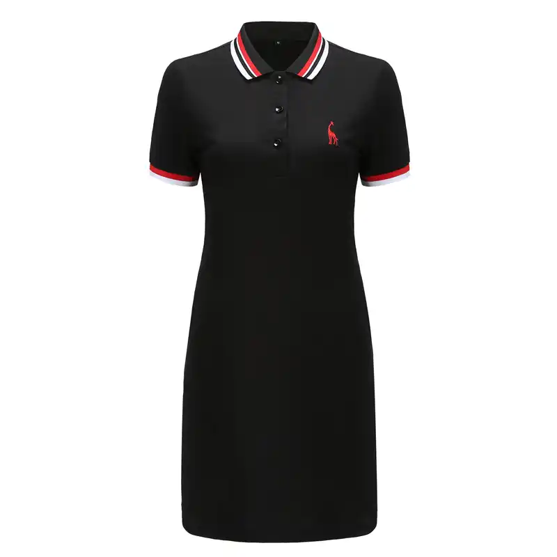 black polo dress