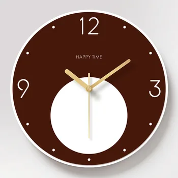 

Simple Wall Clock Modern Design Nordic Creative Silent Living Room Decoration Wall Clocks Horloge Art Home Round Clocks MM60WC