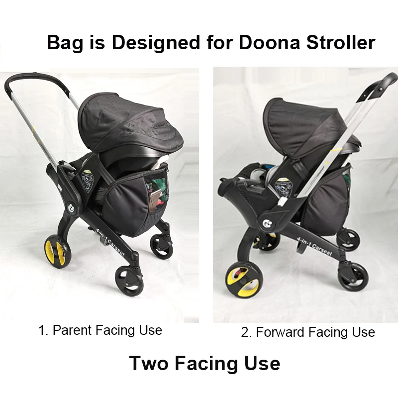 Espace de rangement extra pour poussette bébé et siège auto Doona