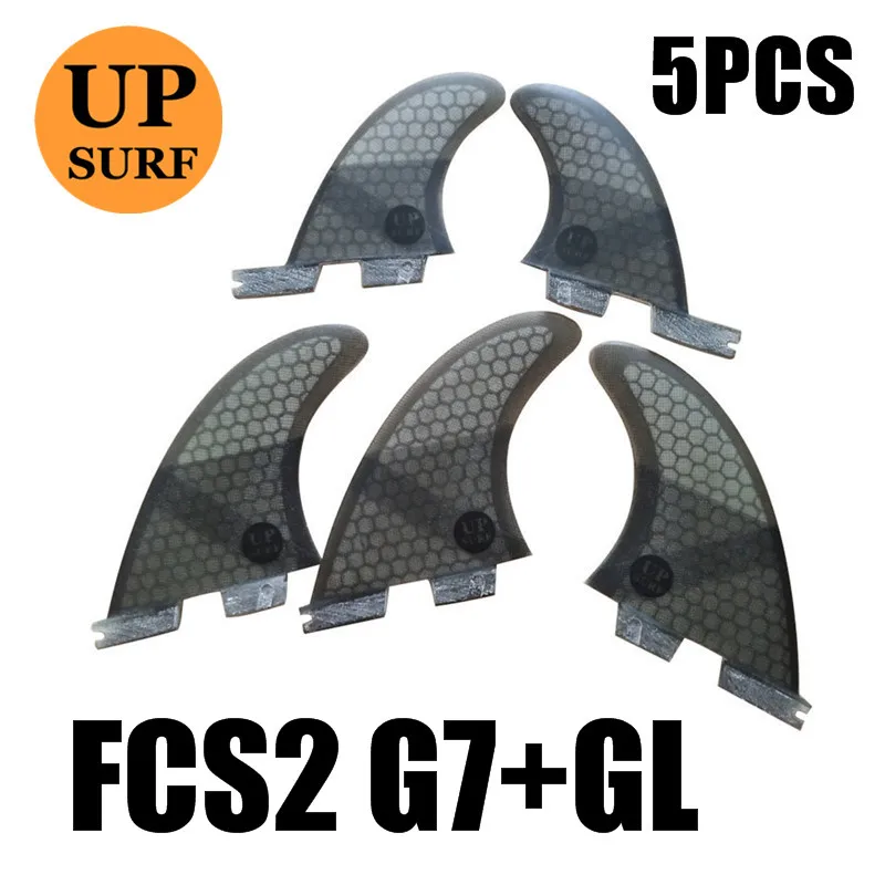 Плавники для серфинга FCS2 плавники G7+ GL FCS II Tri fin Набор стекловолокна синий, красный, черный, зеленый цвет tri-quad плавники