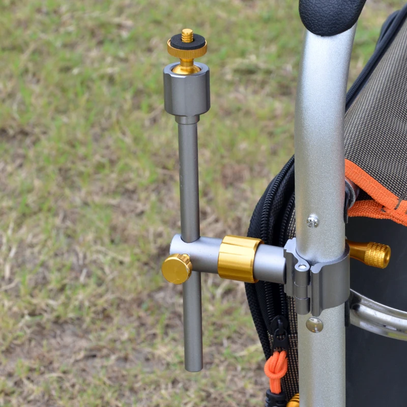 Fishing Chair Accessories Magnesium Aluminum Alloy Turret Fish Cage Fish Lure Rack Light Stand Suitable For Most Fishing Chairs fishing accessory