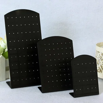 

3 Size Fashion Earrings Ear Studs Jewelry Show Plastic Jewelry Display Rack Metal Stand Organizer Holder Christmas