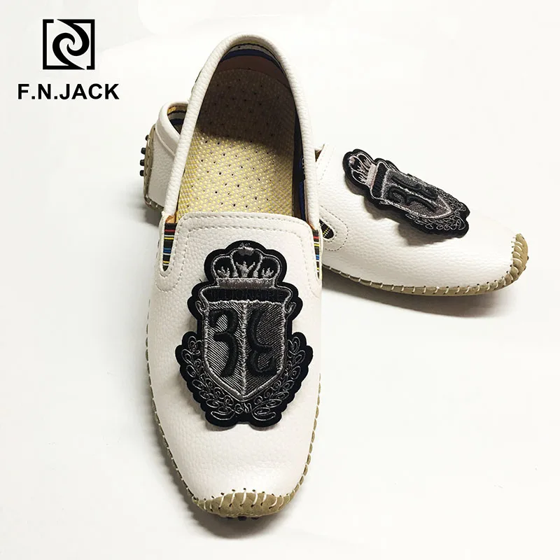 F.N.JACK Designer shoes Man leather genuine Shoe Driving moccasin men soft Mocassin homme Mens casual loafers | Обувь