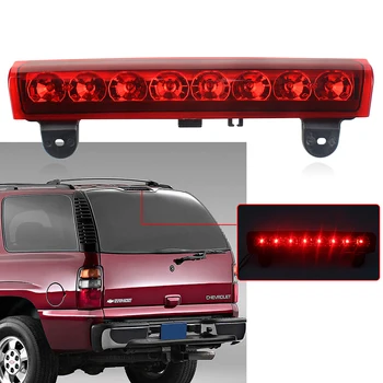 

For Chevy Tahoe Suburban 2000-2006 Smoke LED High Mount Stop Rear Tail Warning Light Red Car Third 3RD Brake Lamp Parking Light