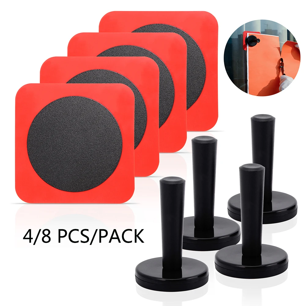

FOSHIO Carbon Fiber Vinyl Magnet Holder Gripper with Metal Silicone Adsorption Sheet Auto Window Glass Wrap Tint Fixing Tool Kit