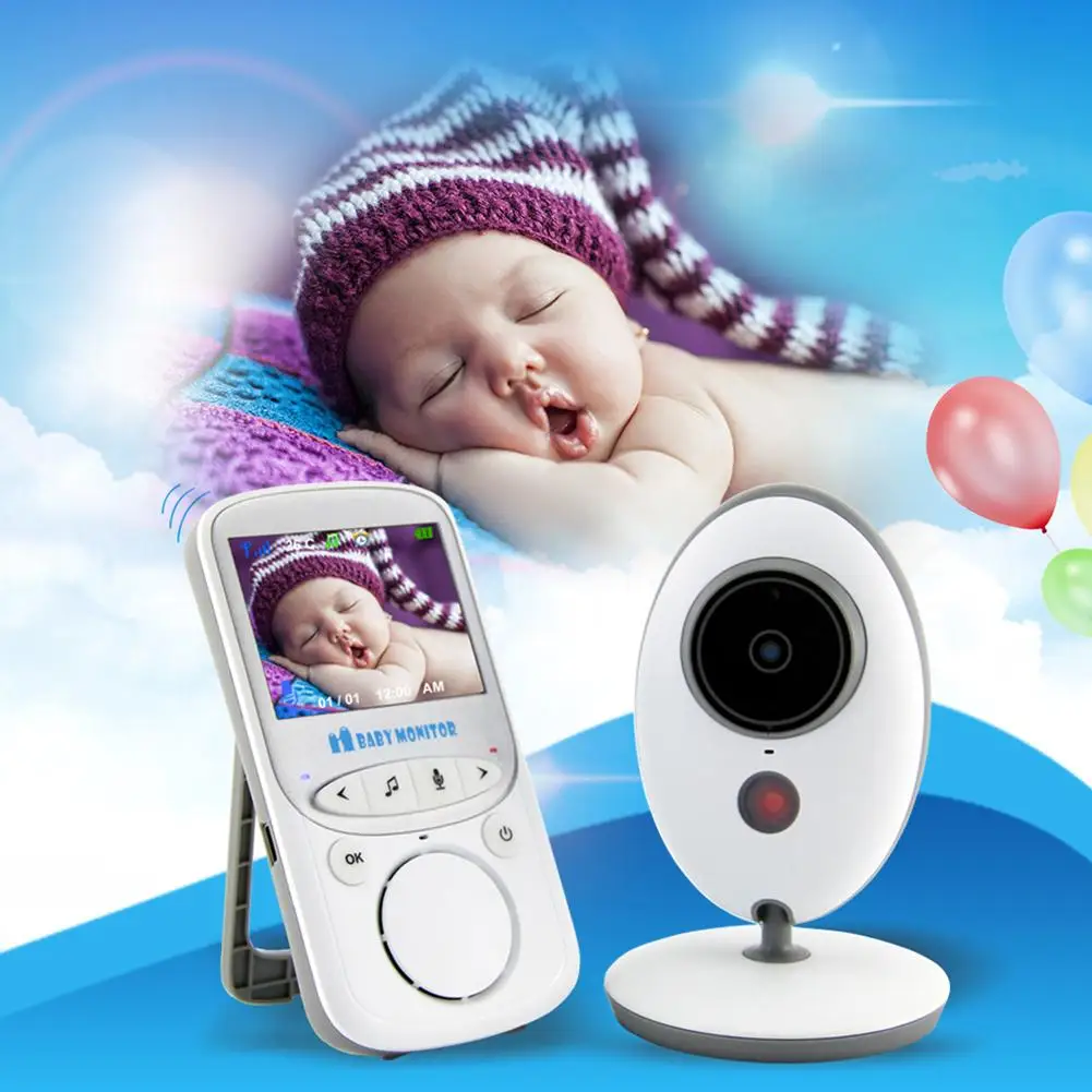2,4G беспроводное устройство для ухода за ребенком видео детский монитор с камерой ночного видения двухсторонняя аудиосистема датчик температуры монитор
