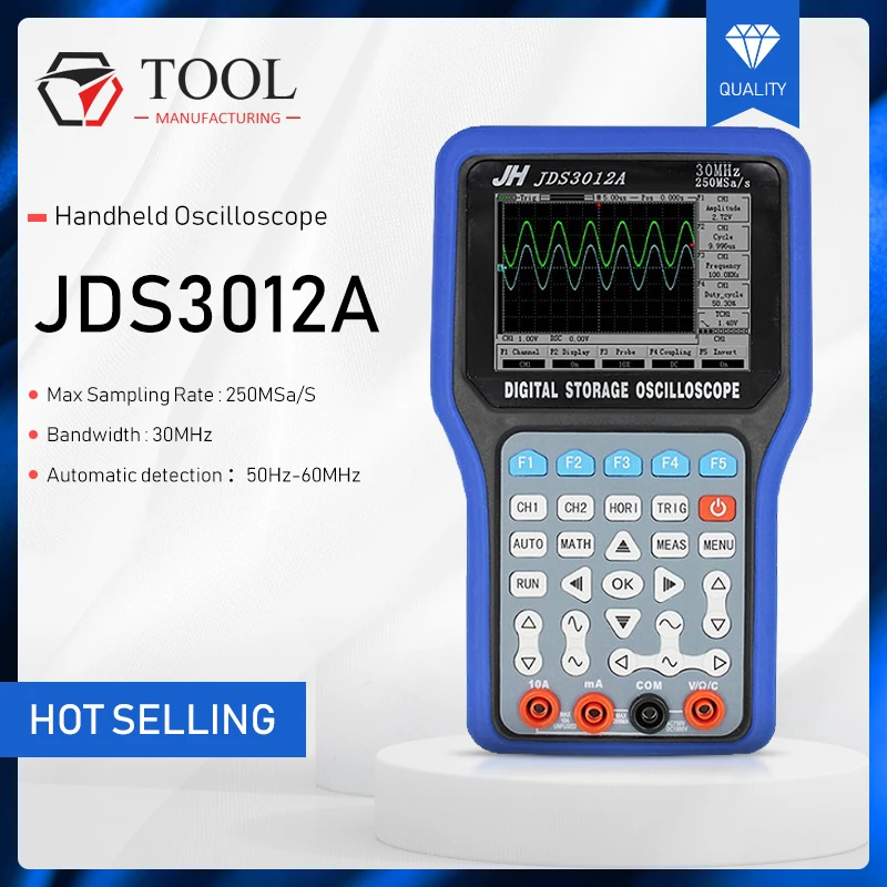 Цифровой осциллограф Jinhan JDS3012A новейший Ручной и цифровой мультиметр 1 канал 250